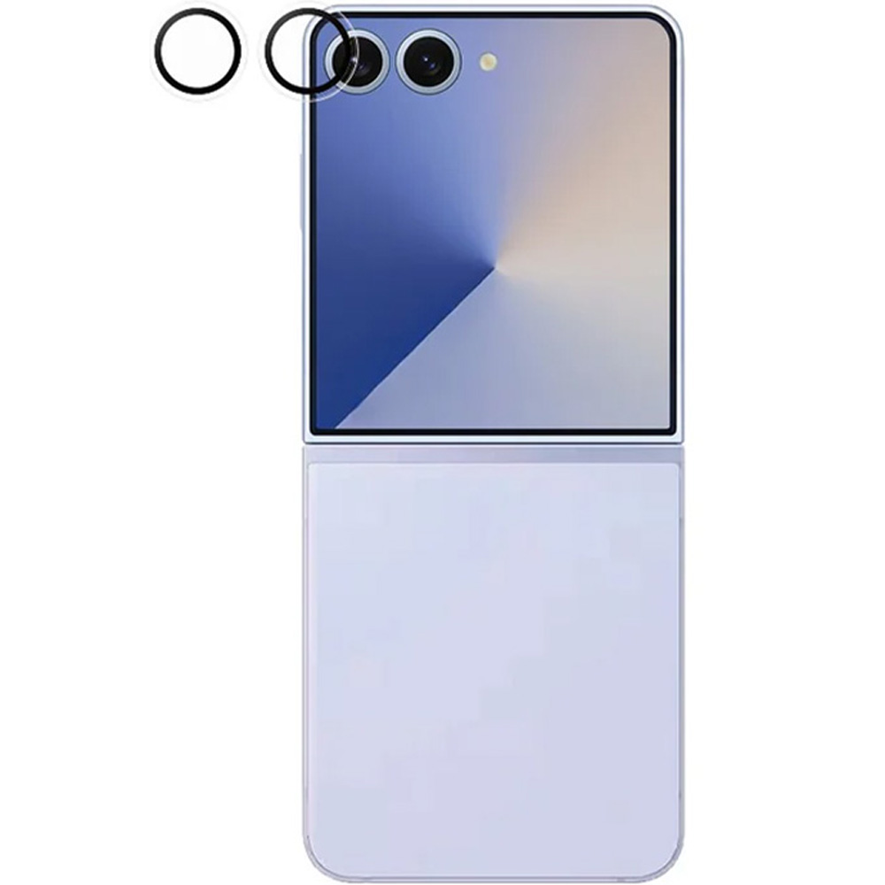 Szkło hartowane na aparat z aplikatorem PanzerGlass Hoops do Galaxy Z Flip7, przezroczyste